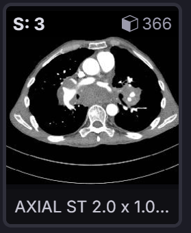 Study Selector and Thumbnail Rail